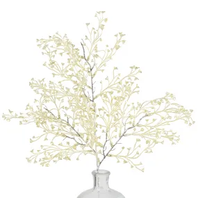28" Pearl Mini Flower Spray: Yellow