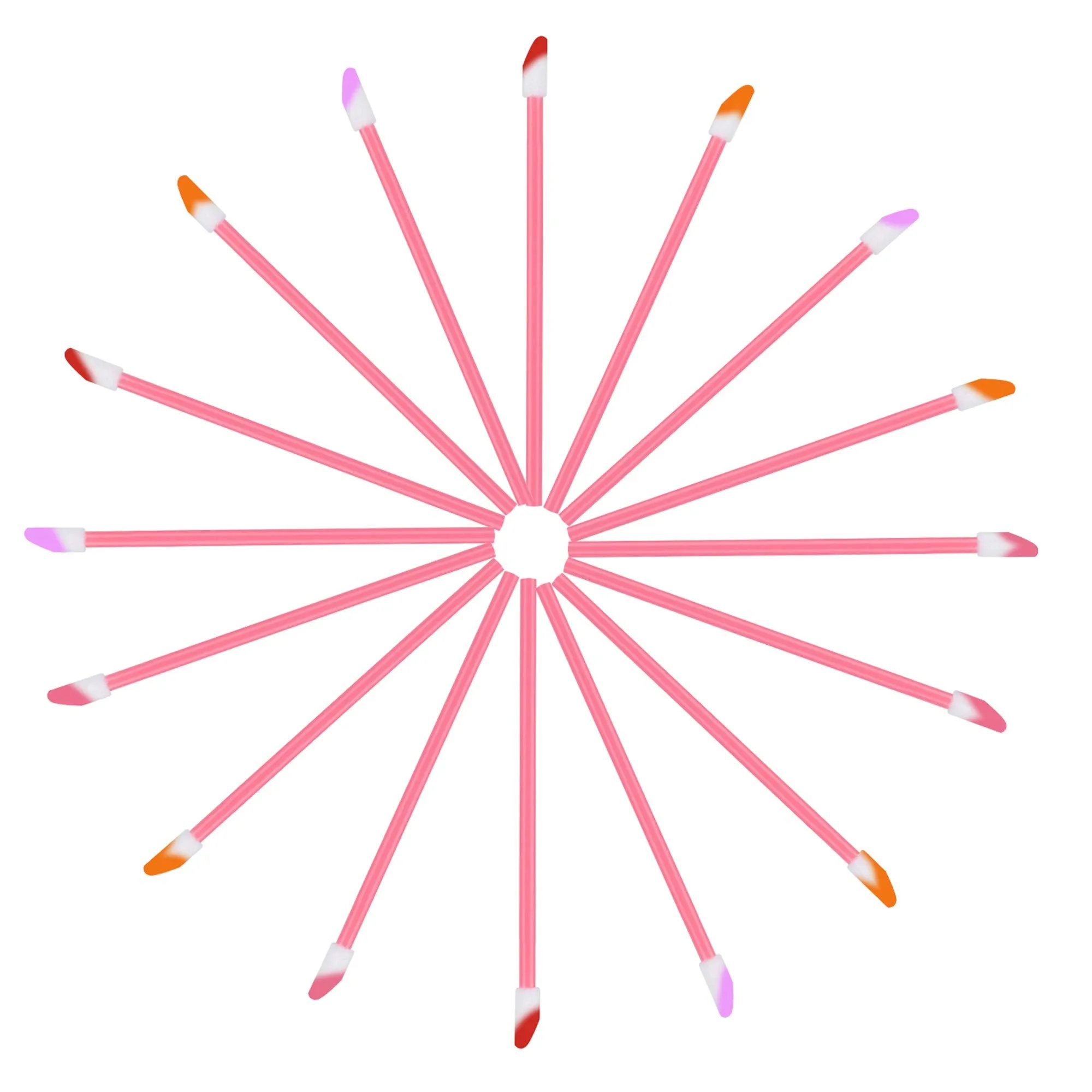 400PCS Disposable Lip Brushes Lip Gloss Applicators Make Up Brush Lipstick Lip Gloss Wands Makeup Applicators Brushes Applicator Tool Makeup Beauty Tool Kits Disposable Lip Brushes Tool Kits Pink