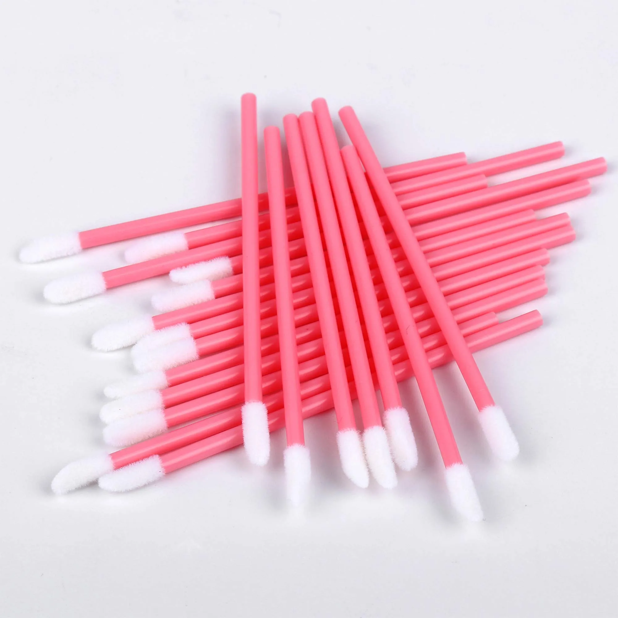400PCS Disposable Lip Brushes Lip Gloss Applicators Make Up Brush Lipstick Lip Gloss Wands Makeup Applicators Brushes Applicator Tool Makeup Beauty Tool Kits Disposable Lip Brushes Tool Kits Pink