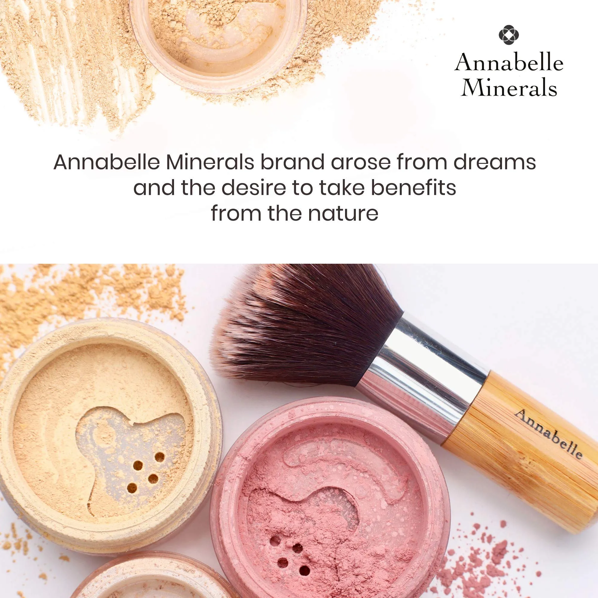 Annabelle Minerals - All-Natural Mineral Blush Powder - Matte Makeup Finish - Highly Pigmented - Save & Long Lasting Make-up - Natural Fresh Look - For All Skin Types - Vegan - Satin Coral 4g Coral Satin