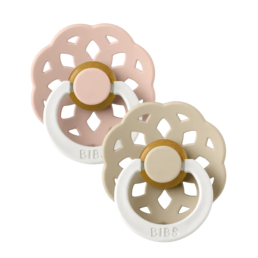 BIBS Boheme 2 PACK Blush GLOW/Vanilla GLOW