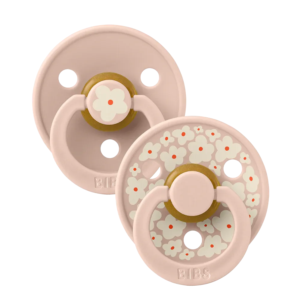 BiBS Pacifier Studio Colour 2 Pack Jasmine - Blush Mix