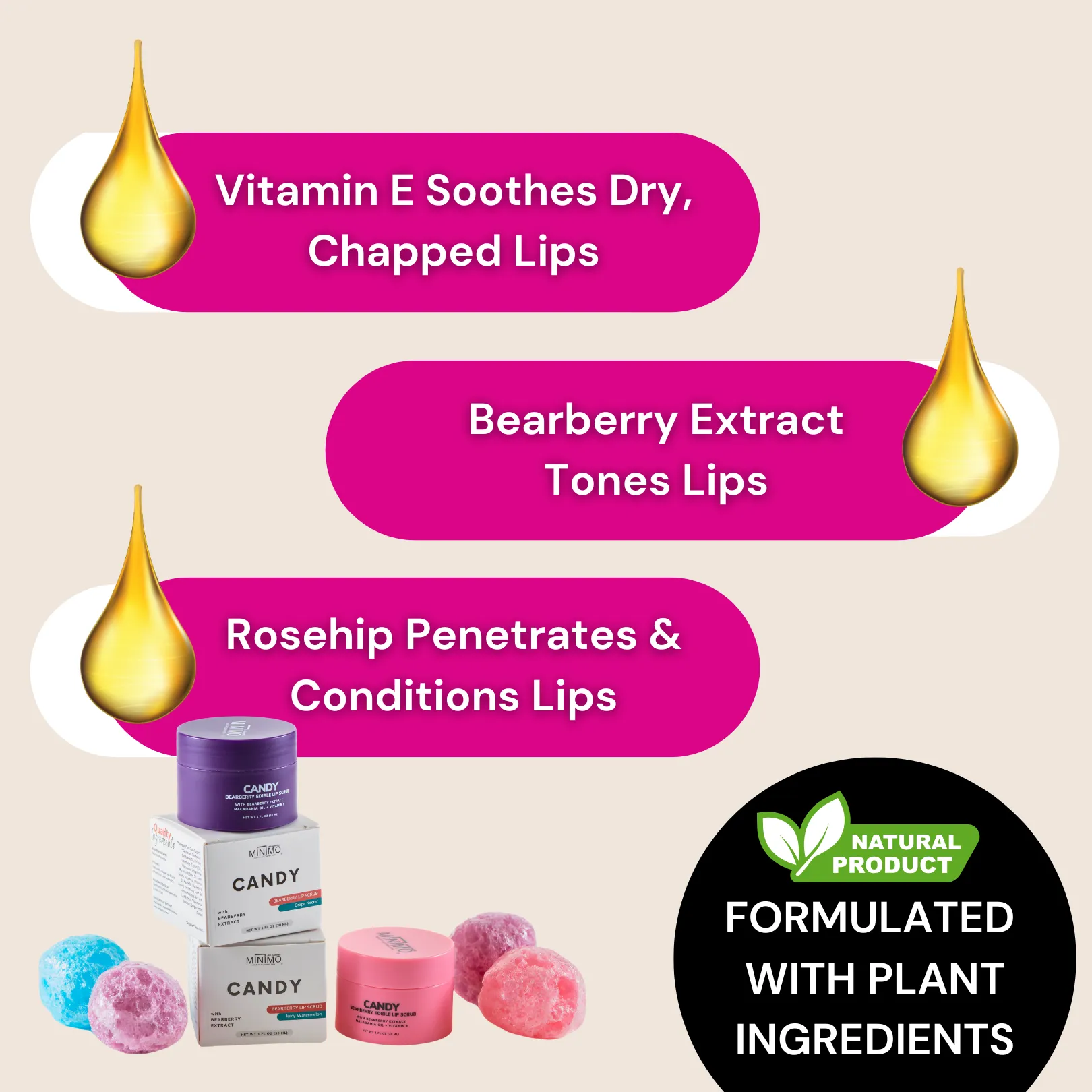 Candy Edible Lip Scrub