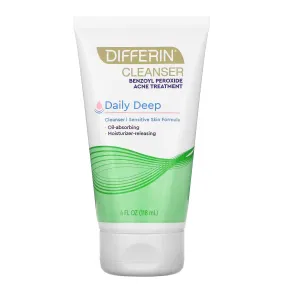 Differin, Daily Deep Cleanser, Foaming Cleanser, 4 fl oz (118 ml)