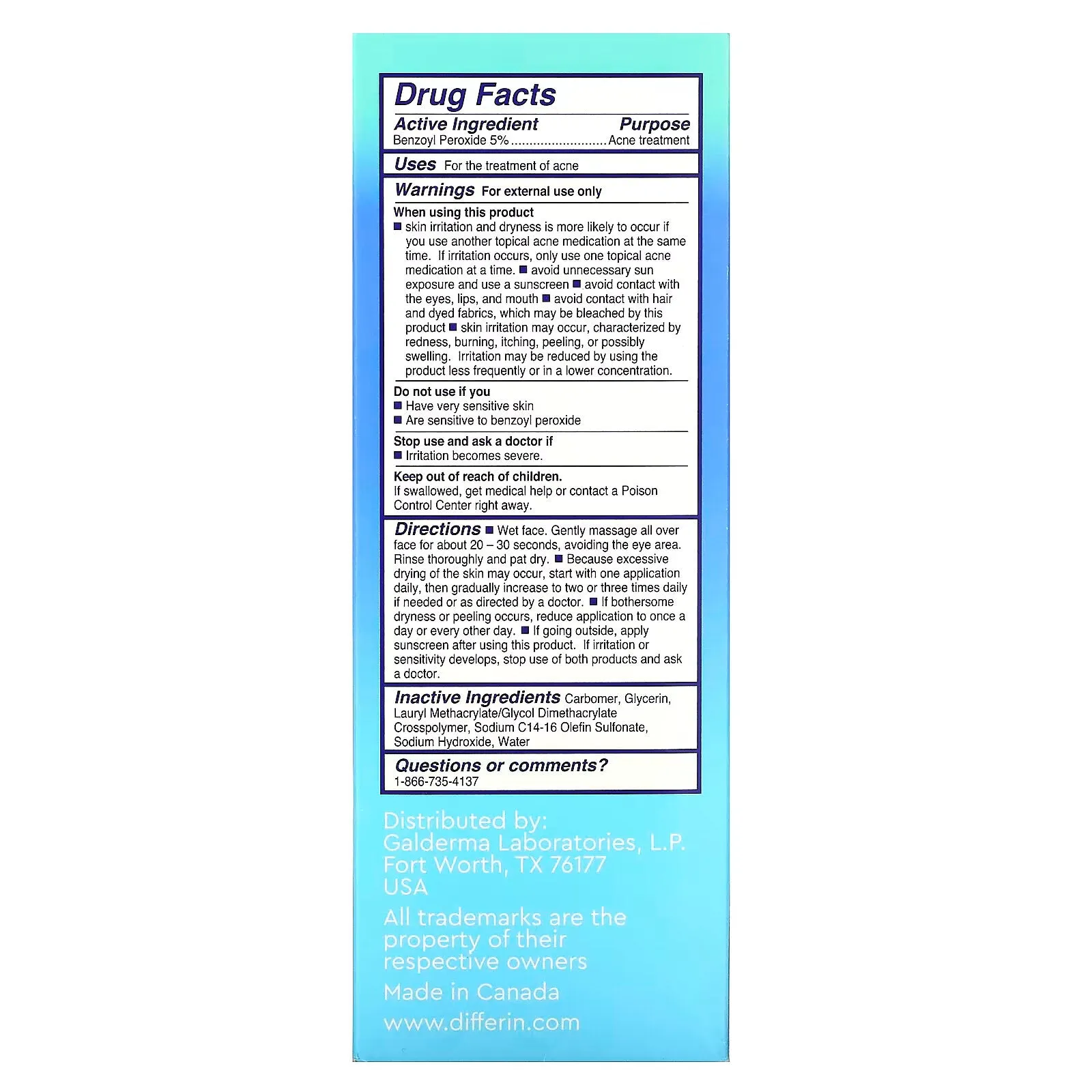 Differin, Daily Deep Cleanser, Foaming Cleanser, 4 fl oz (118 ml)