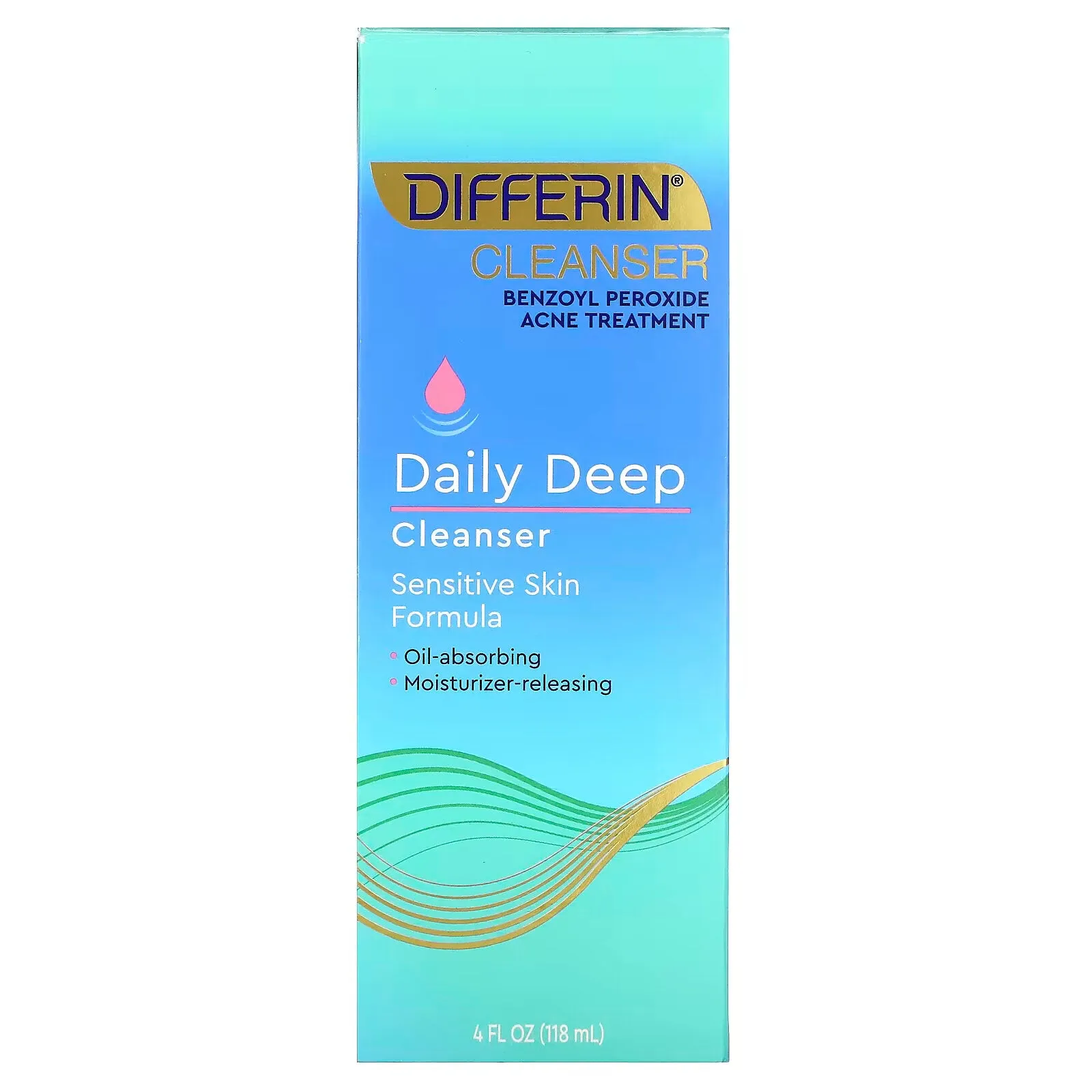 Differin, Daily Deep Cleanser, Foaming Cleanser, 4 fl oz (118 ml)
