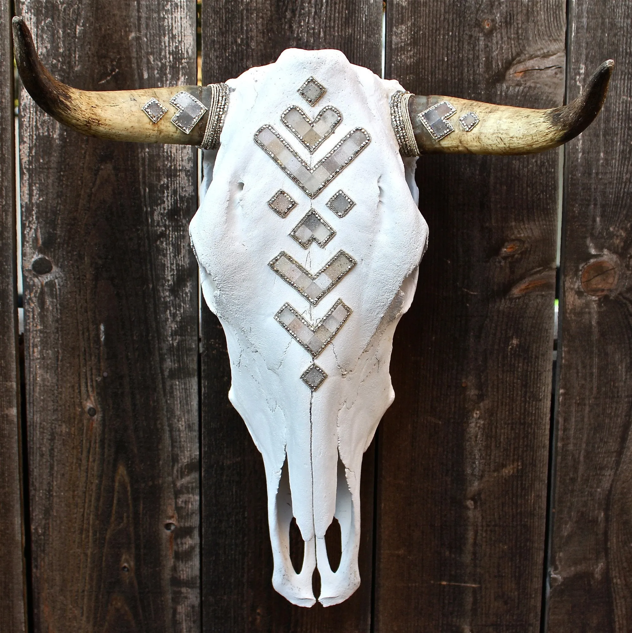 Druzy Tribes Buffalo Skull