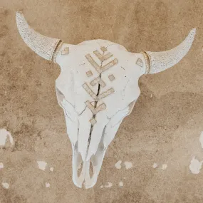 Druzy Tribes Buffalo Skull