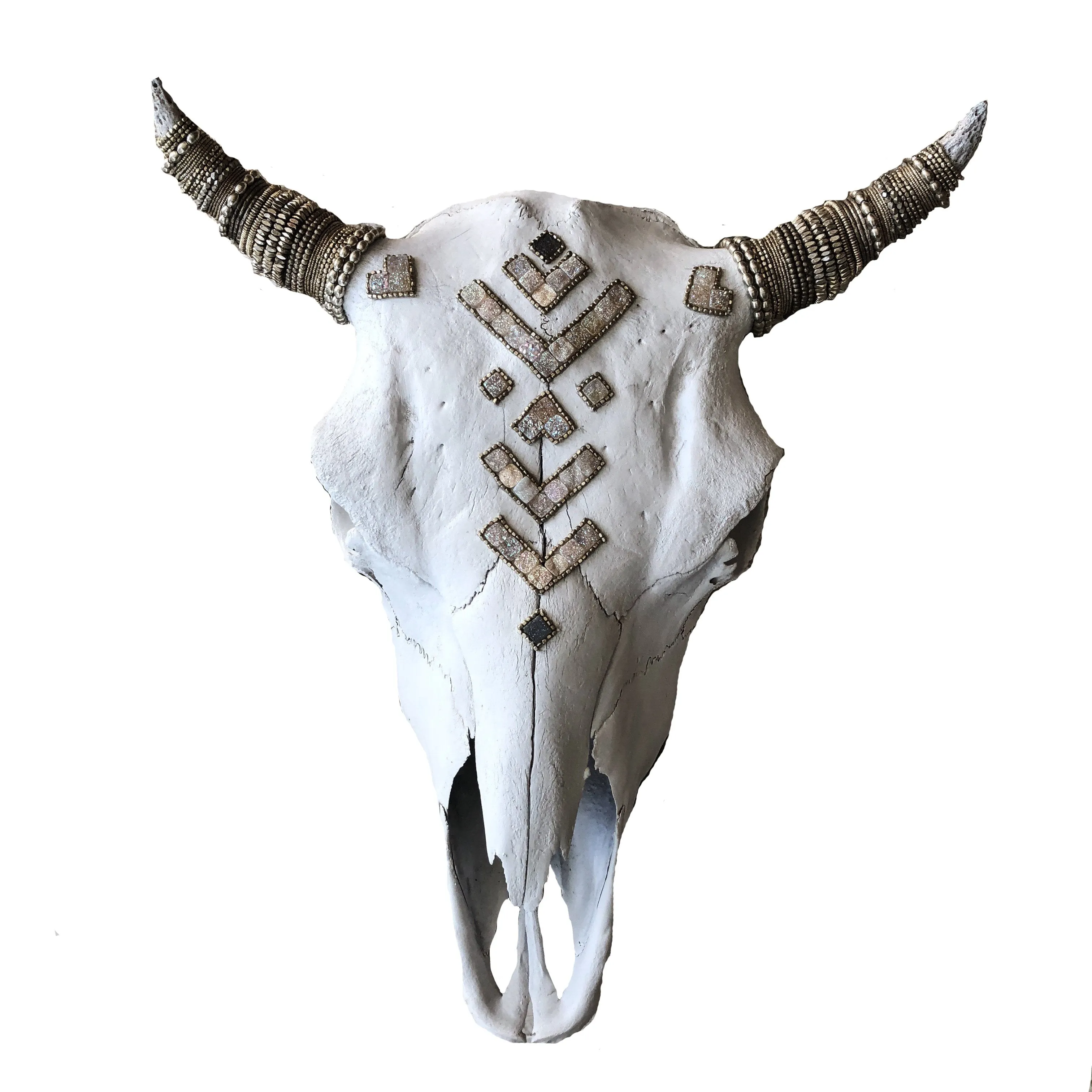 Druzy Tribes Buffalo Skull