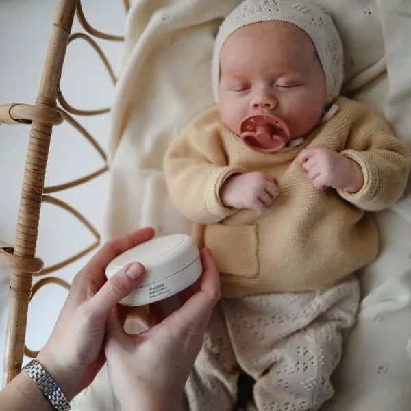 FRIGG Moon Natural Rubber Baby Pacifier (Blush / Powder Blush)