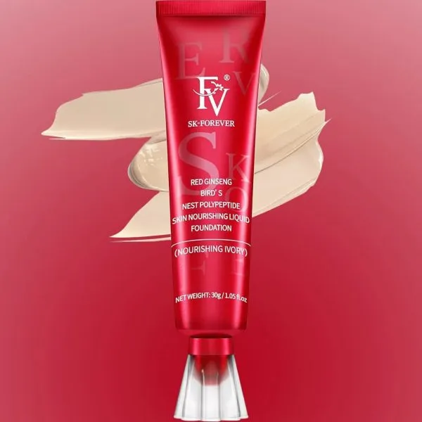 Fv Foundation Waterproof With Medium Coverage, Oil-free & Long Lasting, Matte Orever Foundation For Oily/normal Skin, Forever Liquid Makeup Foundation For Face, Natural Beige 30g