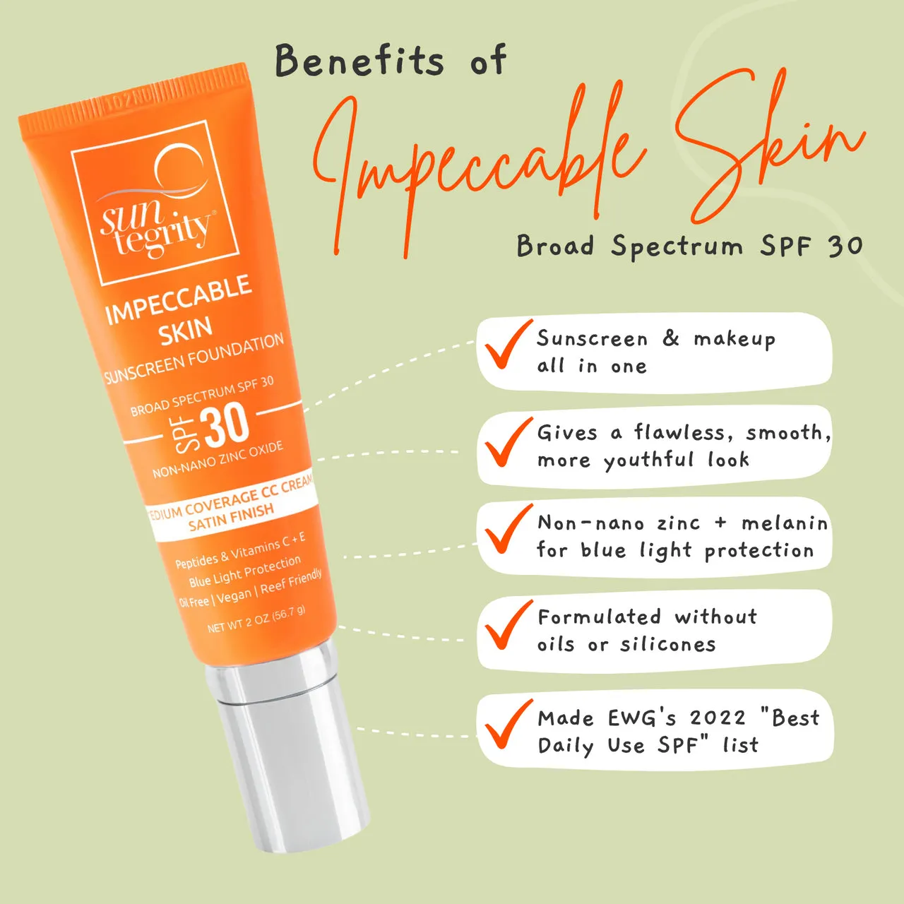 Impeccable Skin Sunscreen Foundation | SPF 30