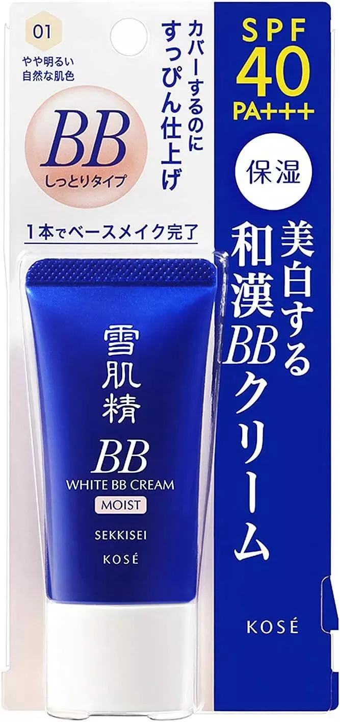 KOSE Sekkisei White BB Cream Moist SPF40 PA    #01  Light Ochre 30g