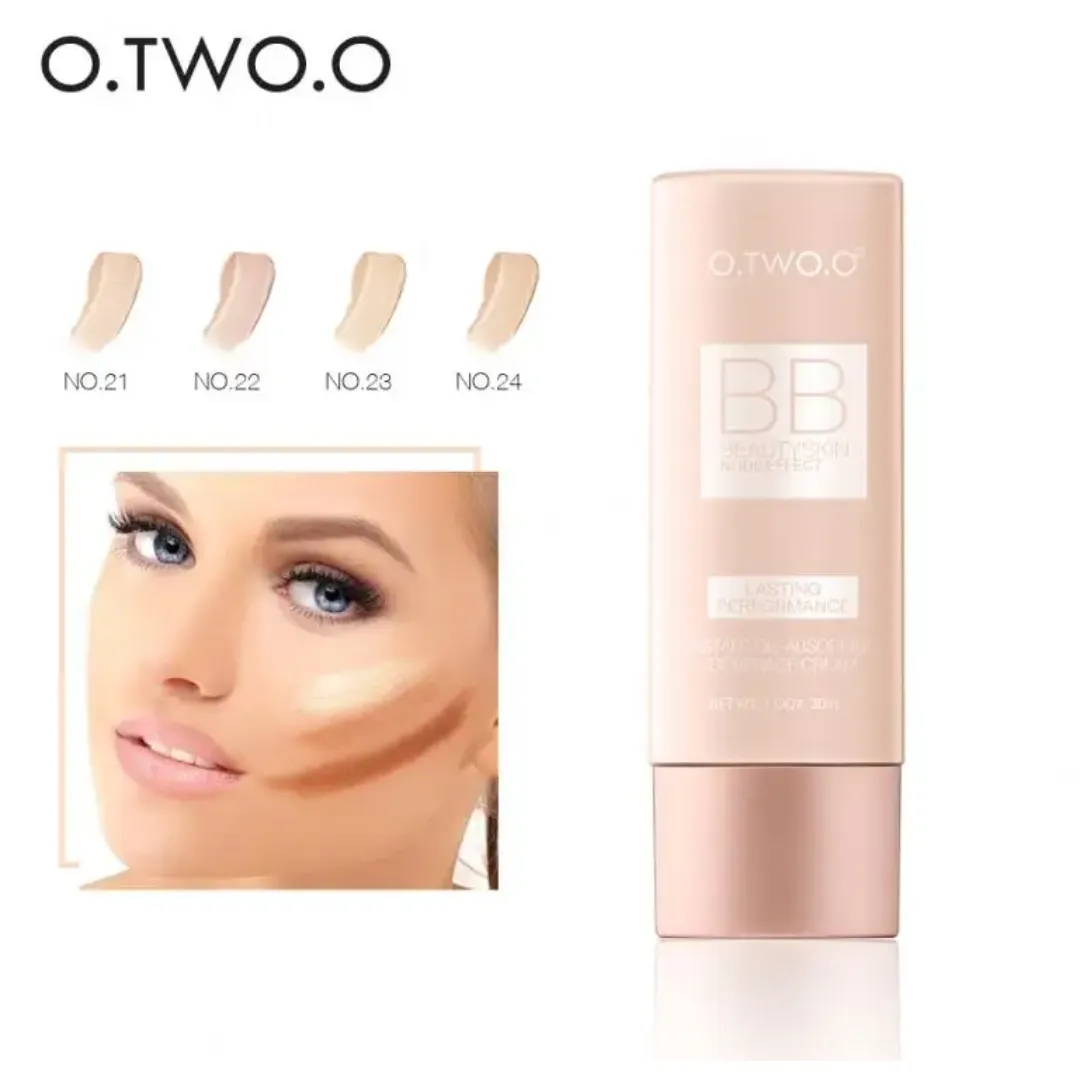 Lasting Performance BB Beauty Skin – Nude Effect Lightweight BB Liquid Foundation Cream, Suitable for All Skin Types – Shade #24 (Wheat)