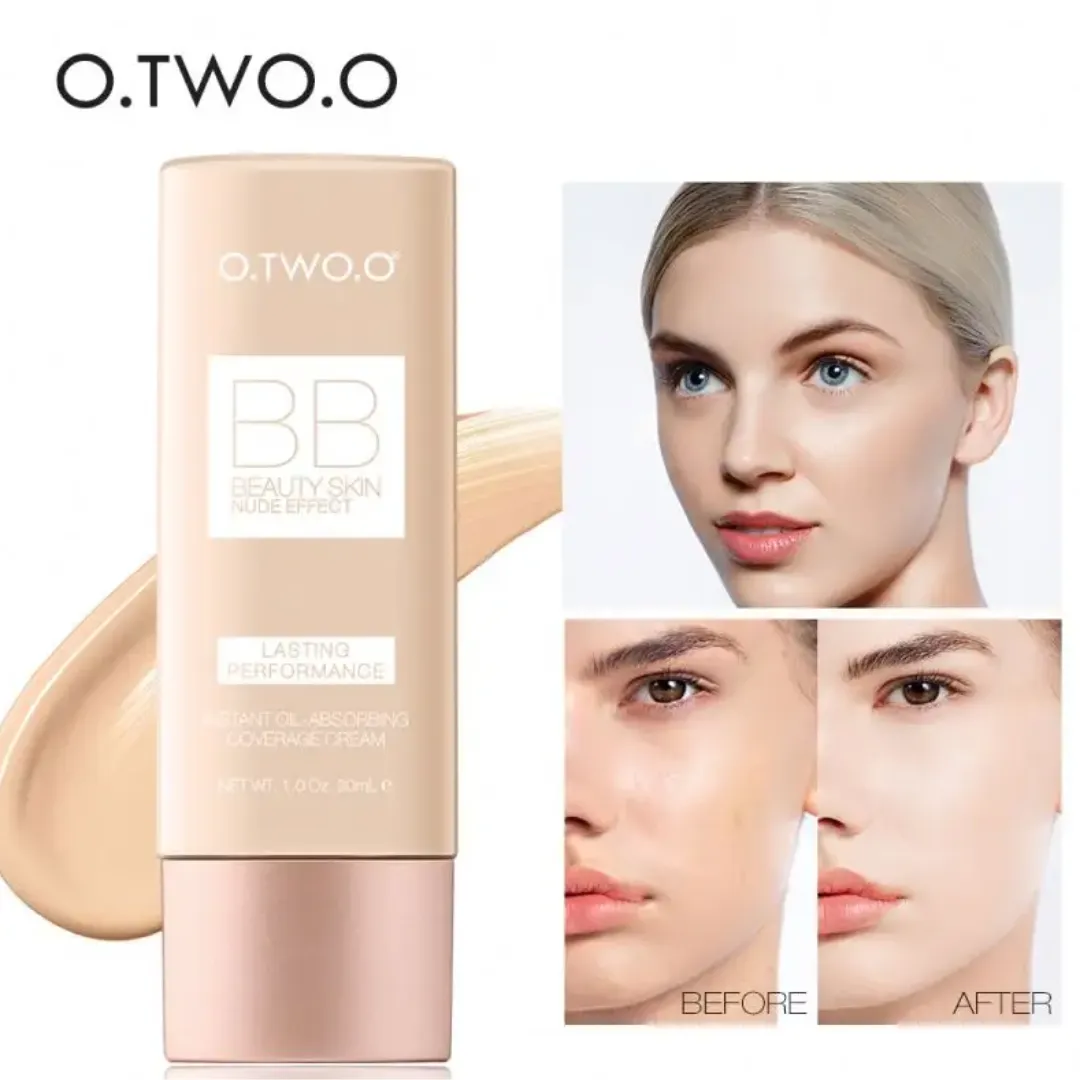 Lasting Performance BB Beauty Skin – Nude Effect Lightweight BB Liquid Foundation Cream, Suitable for All Skin Types – Shade #24 (Wheat)