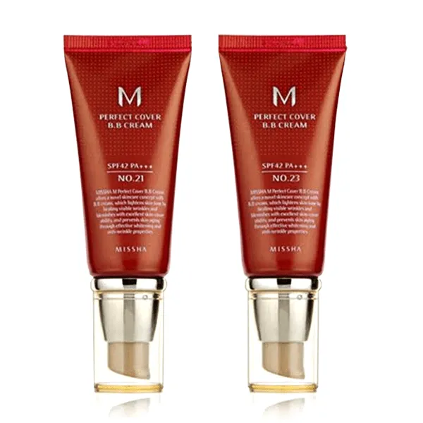 Missha. M Perfect Cover BB Cream SPF42 PA    [#21 Light Beige]