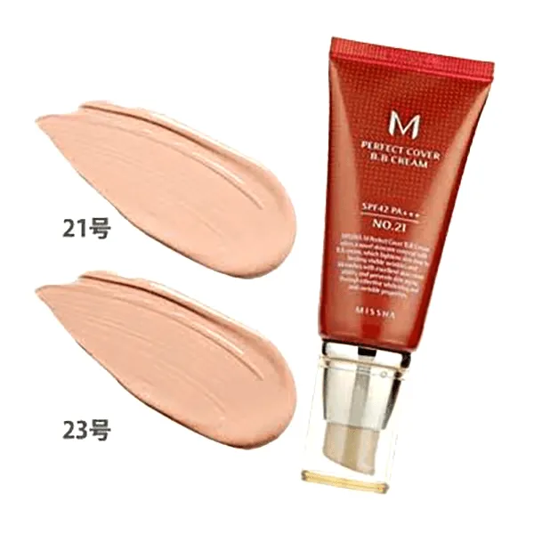 Missha. M Perfect Cover BB Cream SPF42 PA    [#21 Light Beige]