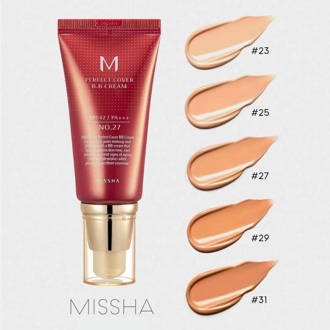 Missha. M Perfect Cover BB Cream SPF42 PA    [#21 Light Beige]