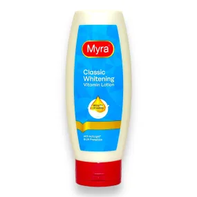 Myra E - Classic Whitening Vitamin Lotion 400 ML - ( light blue )