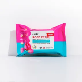 Rose Petal Makeup Removing Cleansing Wipes | 30ct