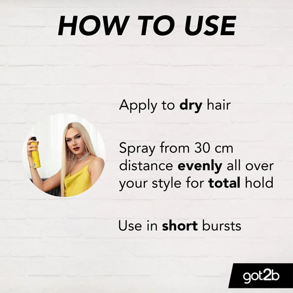 Schwarzkopf Got2b Glued Blasting Freeze Spray 100ml / 300ml