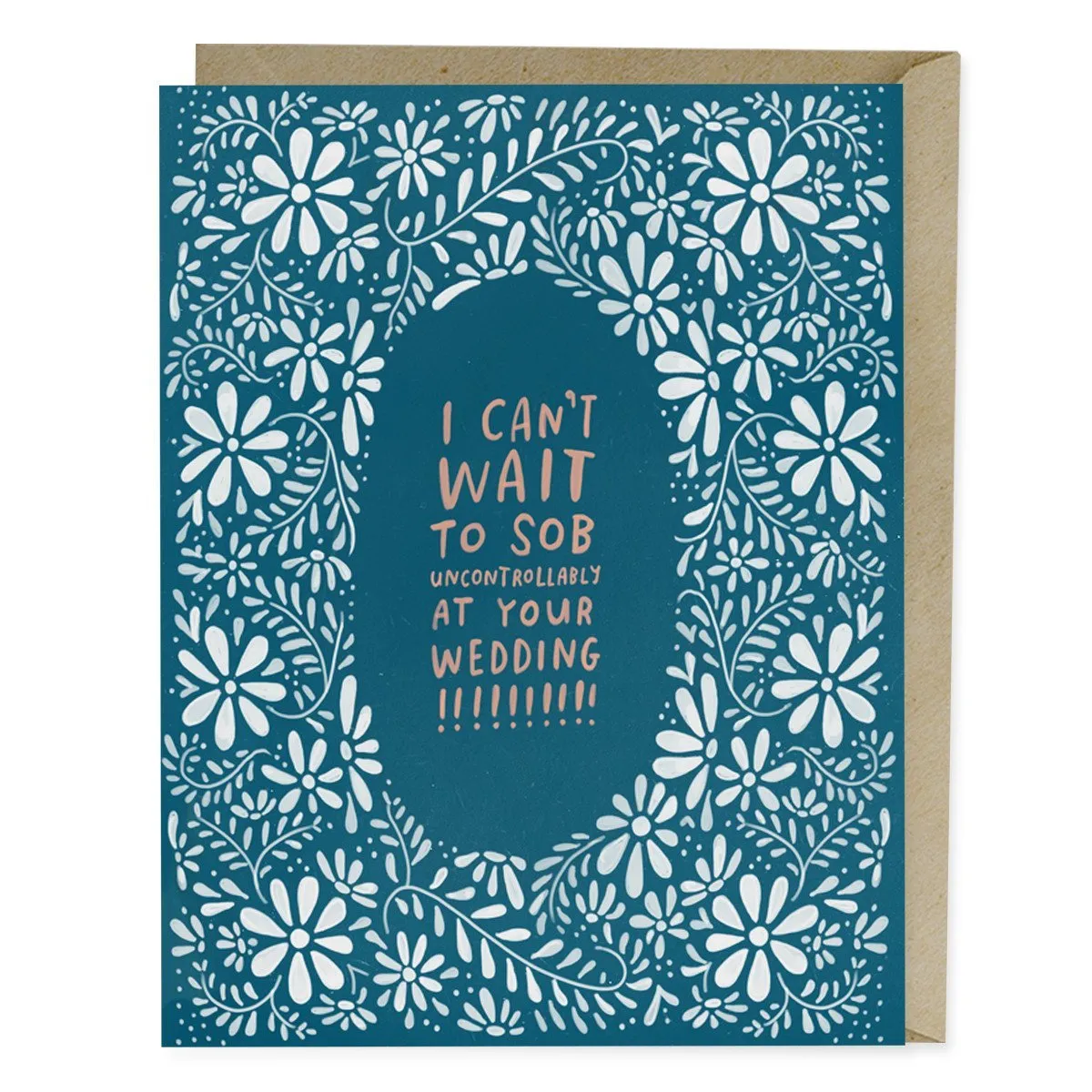 Sob At Your Wedding Congratulations Card