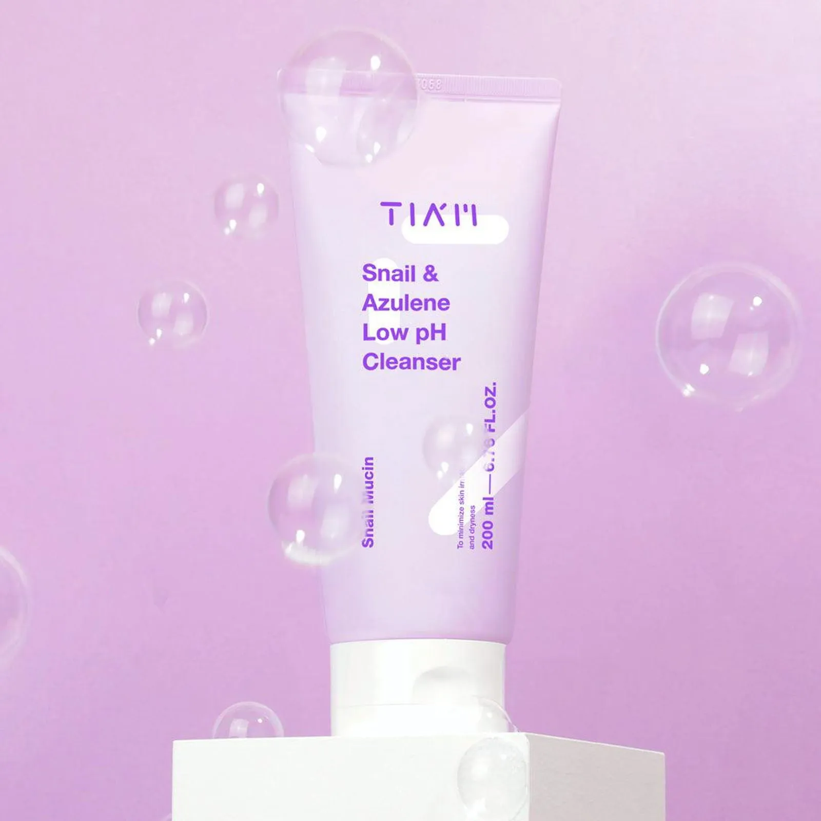 TIAM Snail & Azulene Low pH Cleanser 200ml